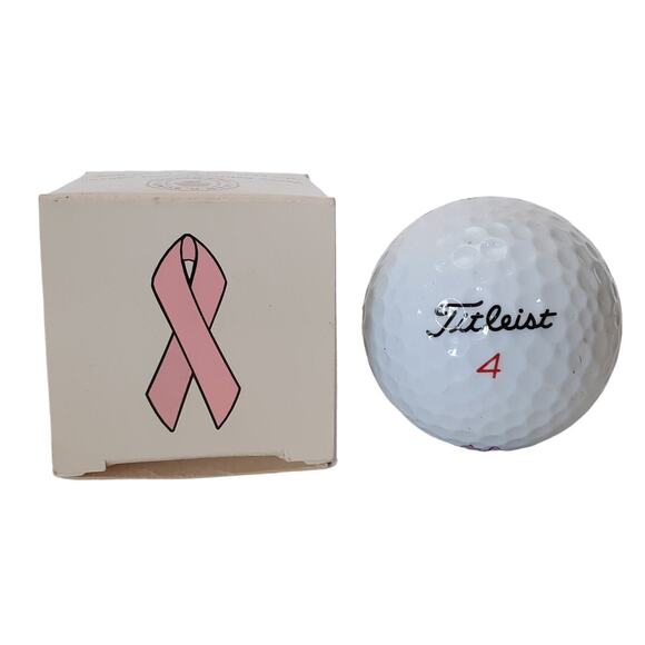 Titleist Breast Cancer Awareness Pink Ribbon Golf Balls 2 Set NWT - Picture 2 of 6